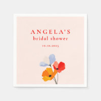 Fête de mariage floral Poppy audacieux