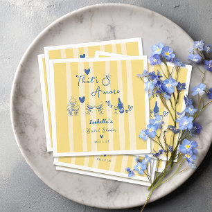Serviette En Papier Fête de mariage "That's Amore" aux dessins fantais