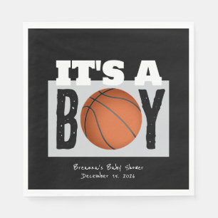 Serviette En Papier Fête de naissance bébé garçon basket-ball personna