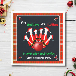 Serviette En Papier Fête de Noël de Bowling