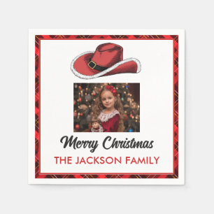 Serviette En Papier Fête de Noël de l'Ouest