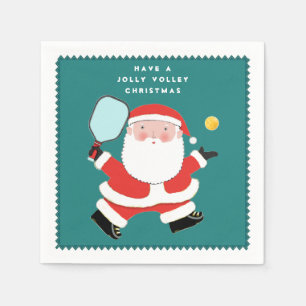 Serviette En Papier Fête de Noël de pickleball