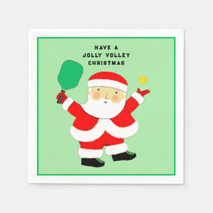 Serviette En Papier Fête de Noël de Pickleball