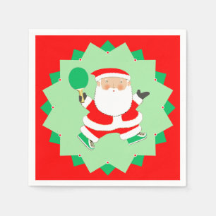 Serviette En Papier Fête de Noël de Ping-Pong