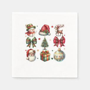 Serviette En Papier Fête de Noël du cadeau de Noël