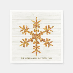 Serviette En Papier Fête de Noël élégante et chic