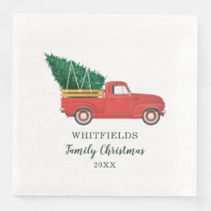 Serviette En Papier Fête de Noël en famille