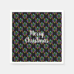 Serviette En Papier Fête de Noël feu de neige design