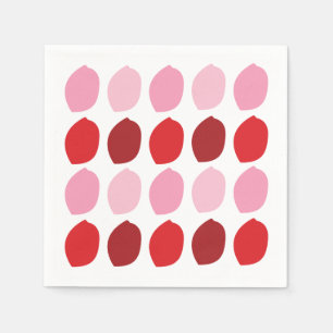 Serviette En Papier Fête de Pétales de Fleurs Roses Rouges