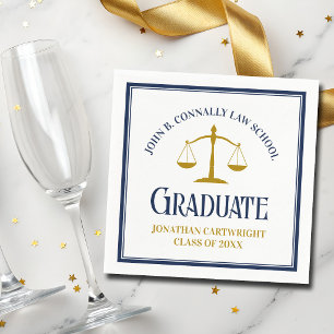 Serviette En Papier Fête de remise de diplômes de droit sur mesure ble