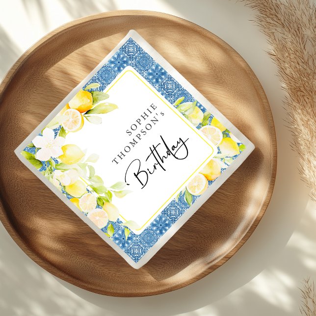 Serviette En Papier Fête des citrons rustiques (Créateur téléchargé)