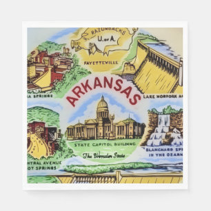 Serviette En Papier Fête des lieux emblématiques de l'Arkansas