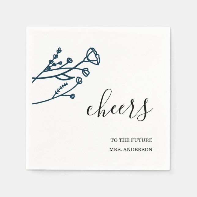 Serviette En Papier Fête des mariées (Devant)