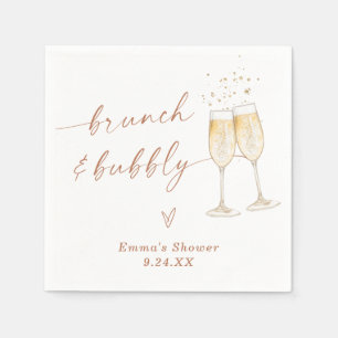 Serviette En Papier Fête des mariées Boho   Brunch & bulle