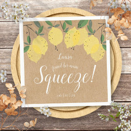 Serviette En Papier Fête des mariées de citrons de la légèreté princip