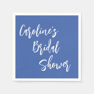 Serviette En Papier Fête des mariées de script moderne Custom French B