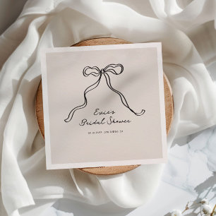 Serviette En Papier Fête des mariées Décontractée manuscrite amusante