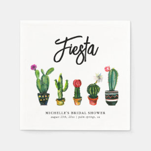 Serviette En Papier Fête des mariées Fiesta Cactus