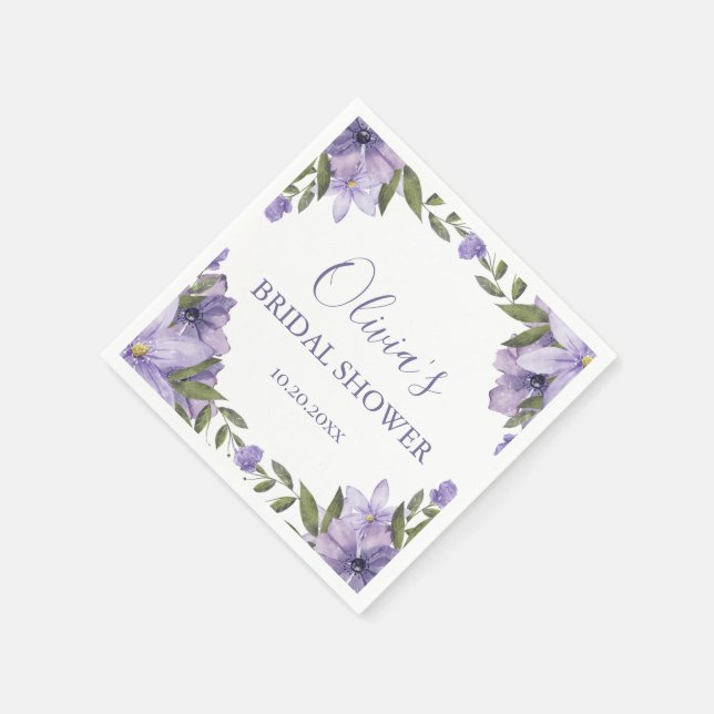 Serviette En Papier Fête des mariées florale Boho (Coin)