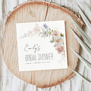 Serviette En Papier Fête des mariées Jardin fleur sauvage Boho En Fleu