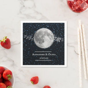 Serviette En Papier Fête des mariées lunaire Napkin