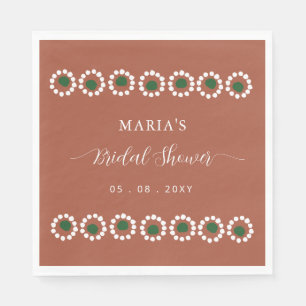 Serviette En Papier Fête des mariées mexicaine Boho Barro