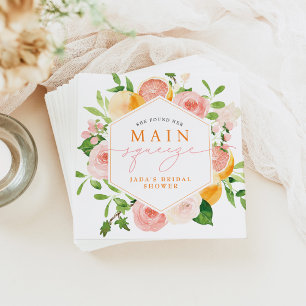 Serviette En Papier Fête des mariées principale de Squeeze aux agrumes