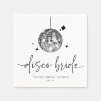 Fête des mariées Silver Disco Ball Disco Bride