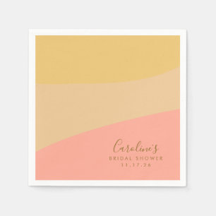 Serviette En Papier Fête des mariées Sur Mesure Sherbet Pastel Bio Sim