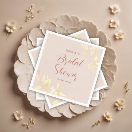 Serviette En Papier Fête des mariées symphonique florale intemporelle