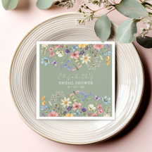 Fête des mariées verte couleur Fleur sauvage Sage