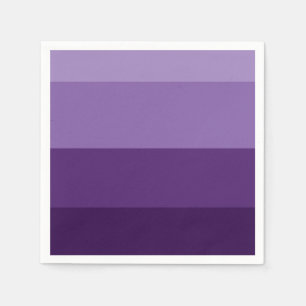 Serviette En Papier Fête des rayures violet clair et foncé