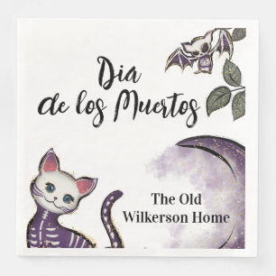 Serviette En Papier Fête d'Halloween Dia de los Muertos