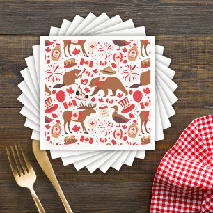 Serviette En Papier Fête du Canada