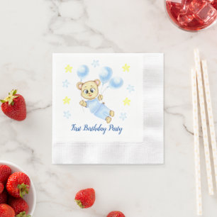 Serviette En Papier Fête du garçon d'anniversaire