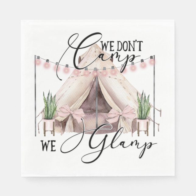 Serviette En Papier Fête du glamour (Devant)
