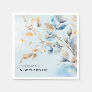 Serviette En Papier Fête du Nouvel An à l'aquarelle 