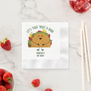 Serviette En Papier Fête mexicaine, taco parle d'un baby shower bébé