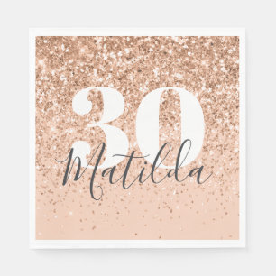 Serviette En Papier Fête moderne de 30e anniversaire de la parties sc