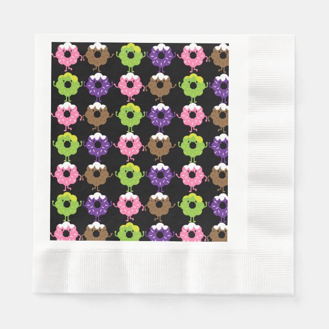 Serviette En Papier Fête nationale des beignes (Devant)