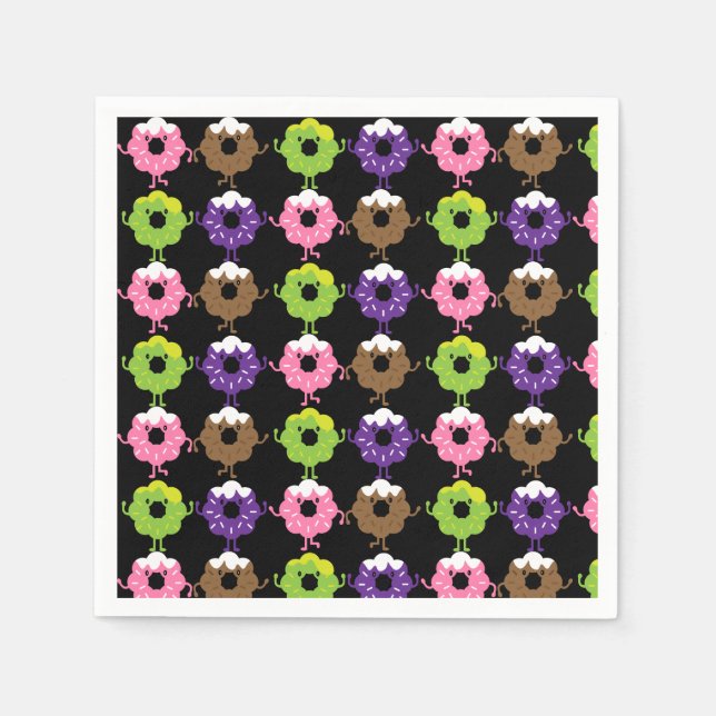 Serviette En Papier Fête nationale des beignes (Devant)