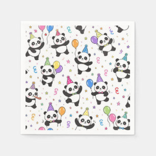 Serviette En Papier Fête Panda