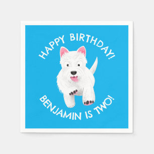 Serviette En Papier Fête personnalisée du Terrier de l'Ouest