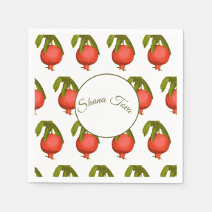 Serviette En Papier Fête Rosh Hashanah Nouvel An Grenade sucrée