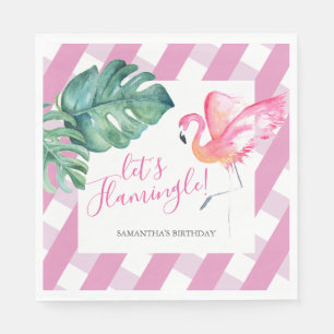 Serviette En Papier Fête Tropical Personnalisé Anniversaire Napkins