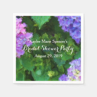 Serviette En Papier Fêtes des mariées Mariages Hydrangeas
