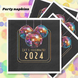 Serviette En Papier Fêtons 2024