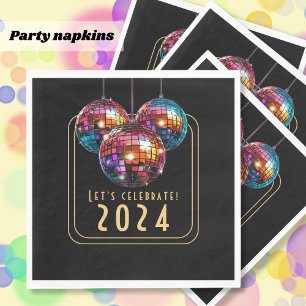 Serviette En Papier Fêtons 2024