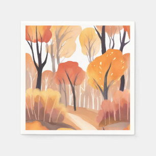 Serviette En Papier Feuillage d'automne