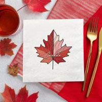 Feuille d'érable canadienne contemporaine ID1071